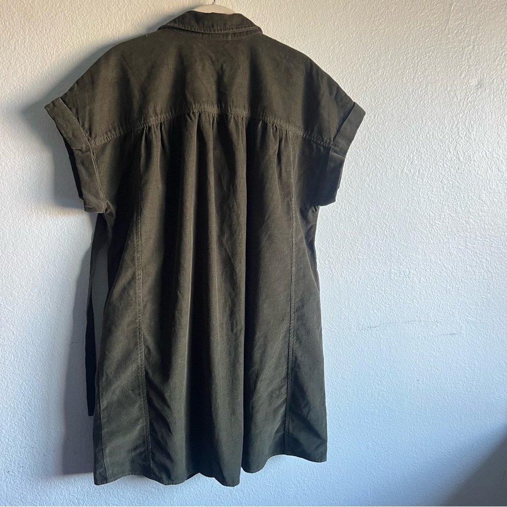 Anthropologie VELVET
MACIE DRESS Shirt dress Mini Green Bark Button-Up Dress NWT - Picture 9 of 15